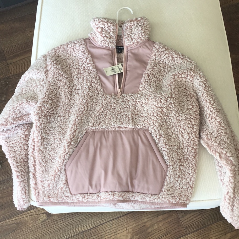 Express Sherpa Jacket NWT Size XXS